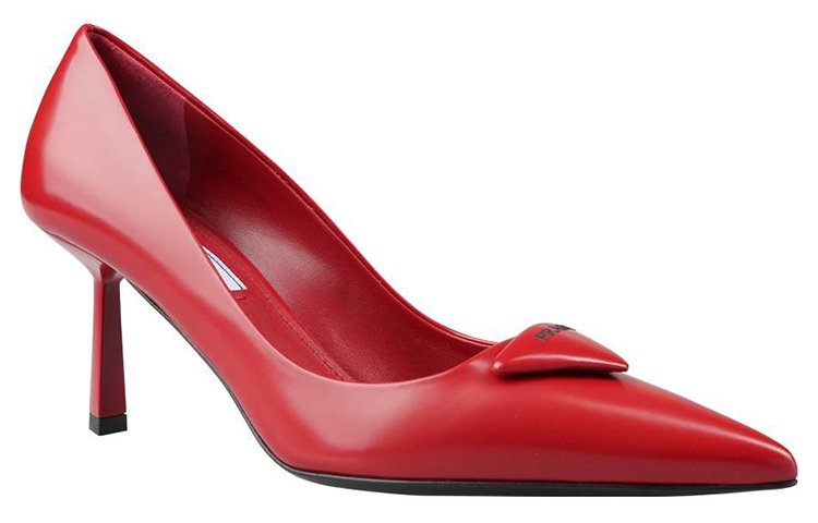 (W) Prada Classic Fashion High Heel 'Red Leather' 圖 2
