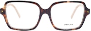 Lookbook (W) PRADA经典女士矩形光学眼镜框 - 商务版。 VPRA02-F-07R-1O1