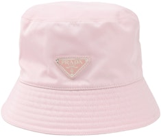 (Women) PRADA Classic Triangle Logo Nylon Bucket Hat. 1HC137-2DMI-F0E18 (Women) PRADA Classic Triangle Logo Nylon Bucket Hat. 1HC137-2DMI-F0E18