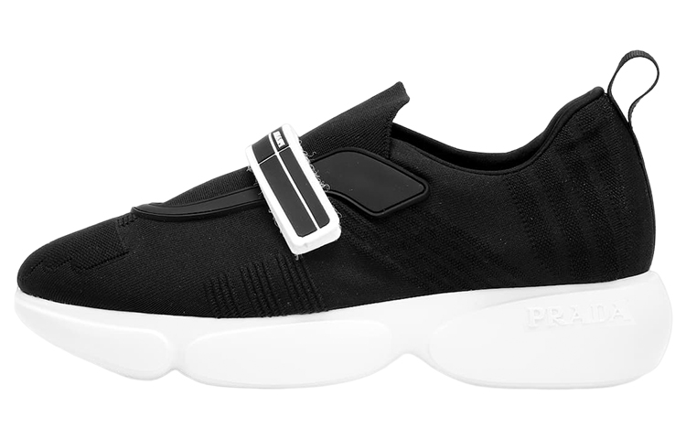 (W) Prada Cloudbust Rubber and Leather Sneakers 'Black White'