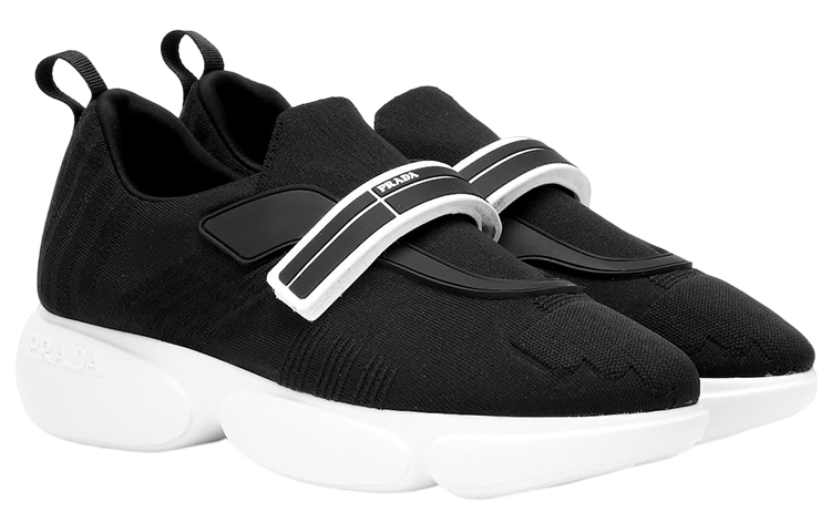 (W) Prada Cloudbust Rubber and Leather Sneakers 'Black White' 圖 3