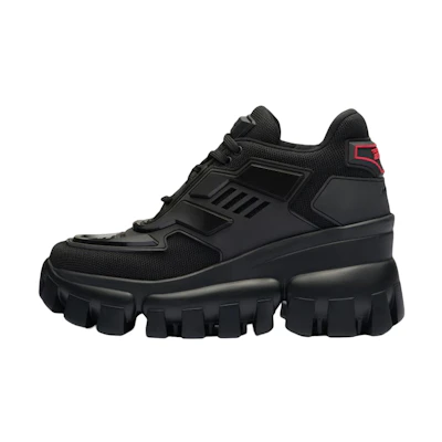 (W) Prada Cloudbust Thunder Mid Top Sneakers 'Black'