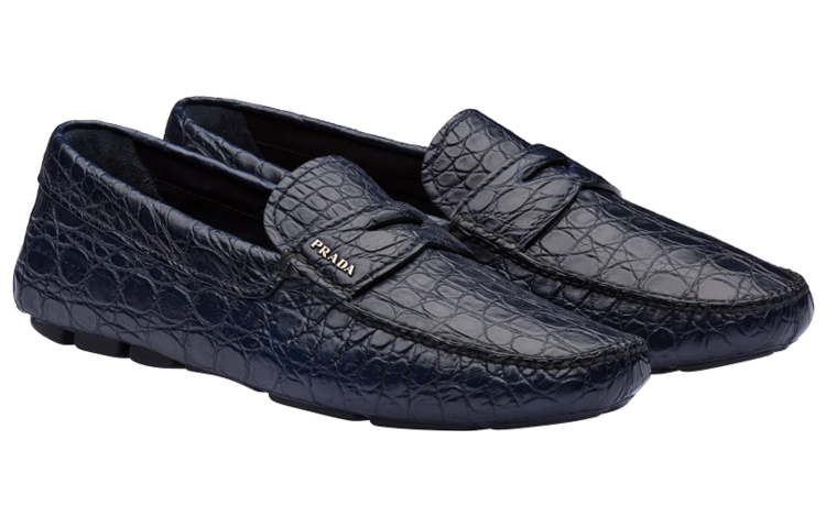 (W) Prada Crocodile Leather Loafer 'Blue' 圖 2