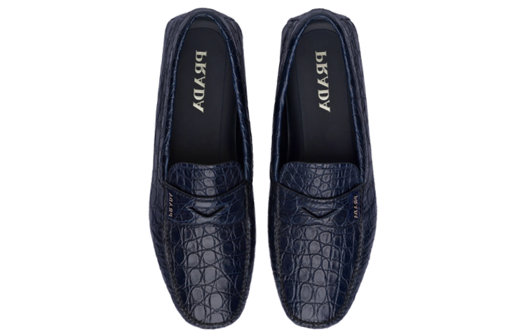 (W) Prada Crocodile Leather Loafer 'Blue' 圖 4