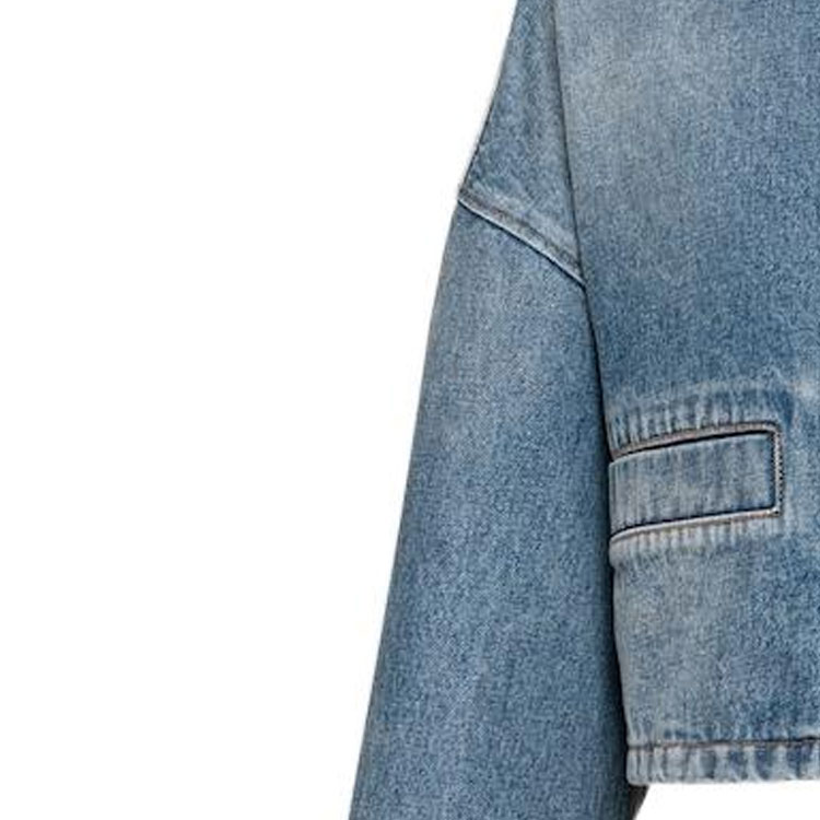 Details for (W) Prada 丹寧腰帶三角形標誌外套 GFB297-12O0-F0BAU-S-222