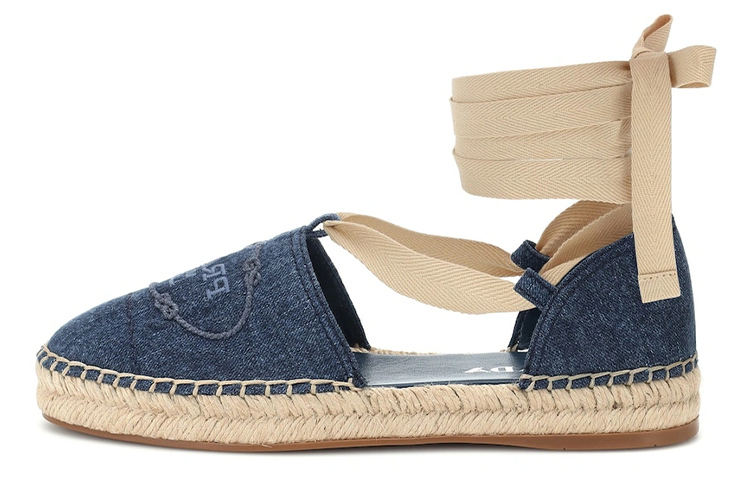 (Women) Prada Denim Slip-On Casual Shoe Blue 'Fashion' 1S257L_3V46_F0008