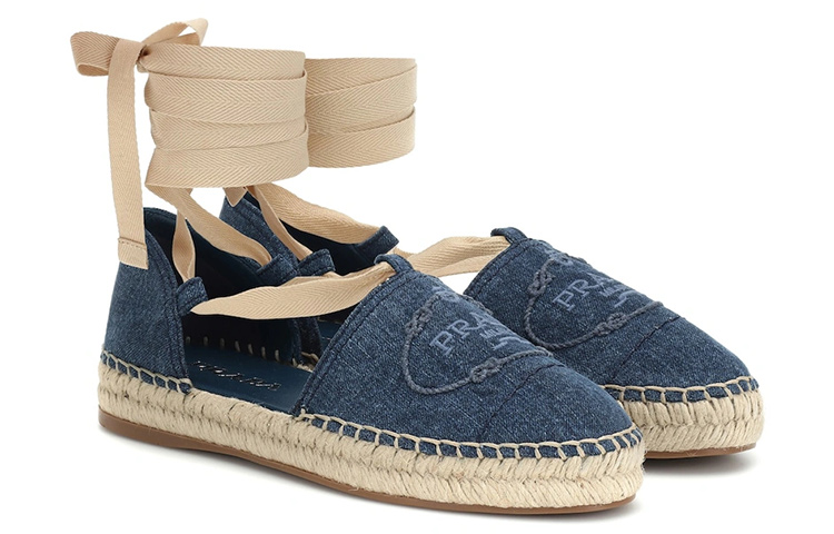 Lookbook (W) Prada Denim Instapper Casual Schoen Blauw ''Fashion'' 1S257L_3V46_F0008
