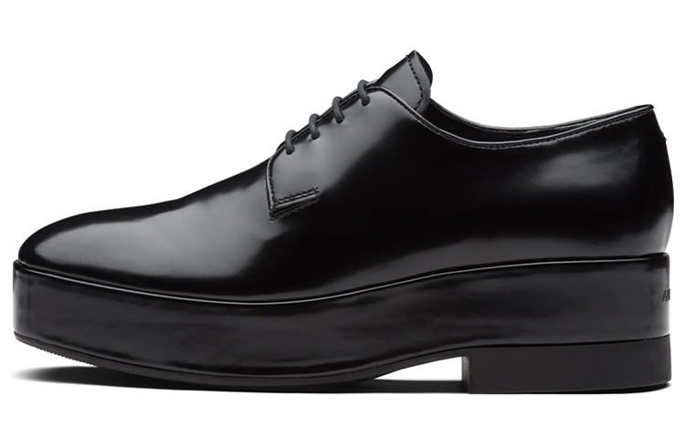 (W) Prada Derby 'Glossy Black Leather'