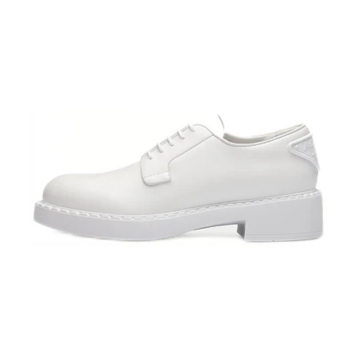 (W) Prada Derby 'Patent Leather White'