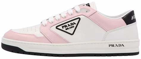(Women) Prada District Sneaker White Pink Perforated Leather 1E790M_3LJ6_F0D8U_F_030