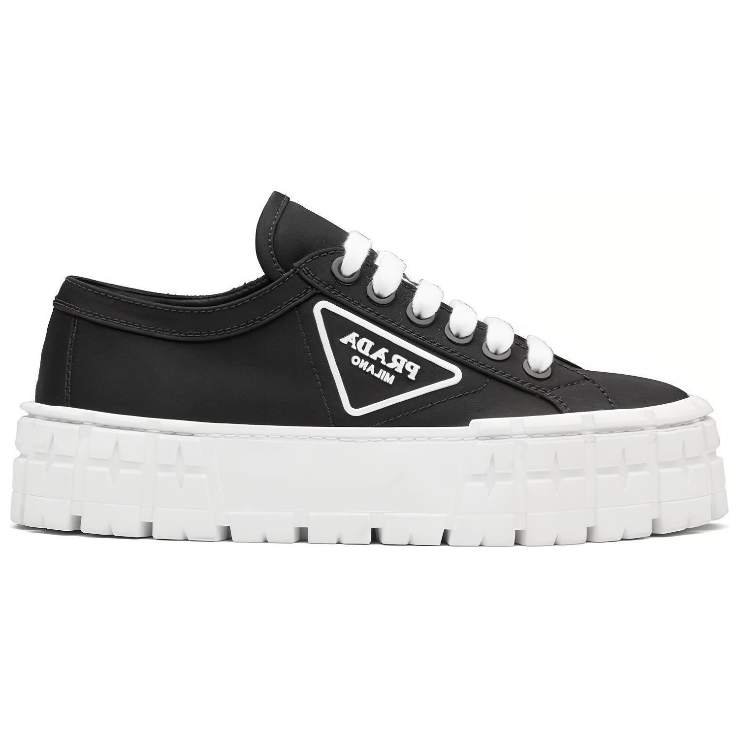 Order PRADA 尼龍 華達呢 輕便低筒 時尚板鞋 女款 黑色