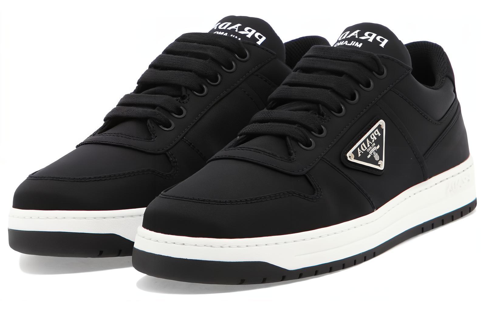 (W) Prada Double Wheel Re-nylon Gabardine Sneakers 'Black' 圖 3