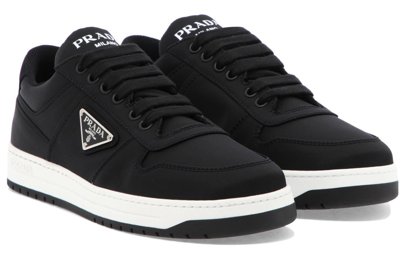(W) Prada Double Wheel Re-nylon Gabardine Sneakers 'Black' 圖 4