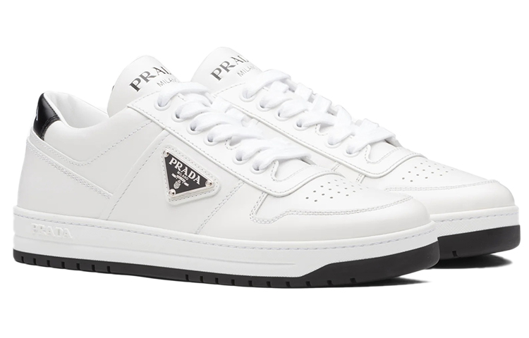 Lookbook (W) 普拉达市区镂空皮革运动鞋 '白黑' 1E792M_3LJ6_F0964_F_030