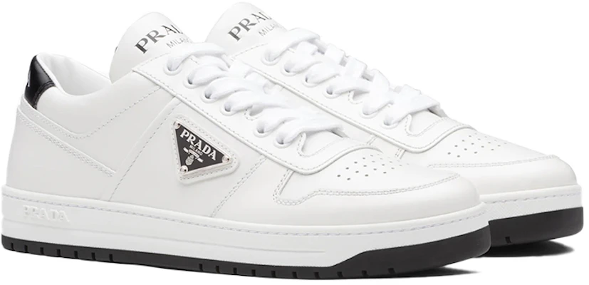 (W) 普拉达市区镂空皮革运动鞋 '白黑' 1E792M_3LJ6_F0964_F_030 Lookbook (W) 普拉达市区镂空皮革运动鞋 '白黑' 1E792M_3LJ6_F0964_F_030
