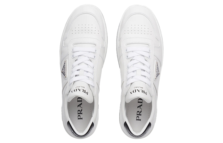 Shop (W) 普拉达市区镂空皮革运动鞋 '白黑' 1E792M_3LJ6_F0964_F_030