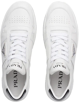 (W) 普拉达市区镂空皮革运动鞋 '白黑' 1E792M_3LJ6_F0964_F_030 Shop (W) 普拉达市区镂空皮革运动鞋 '白黑' 1E792M_3LJ6_F0964_F_030
