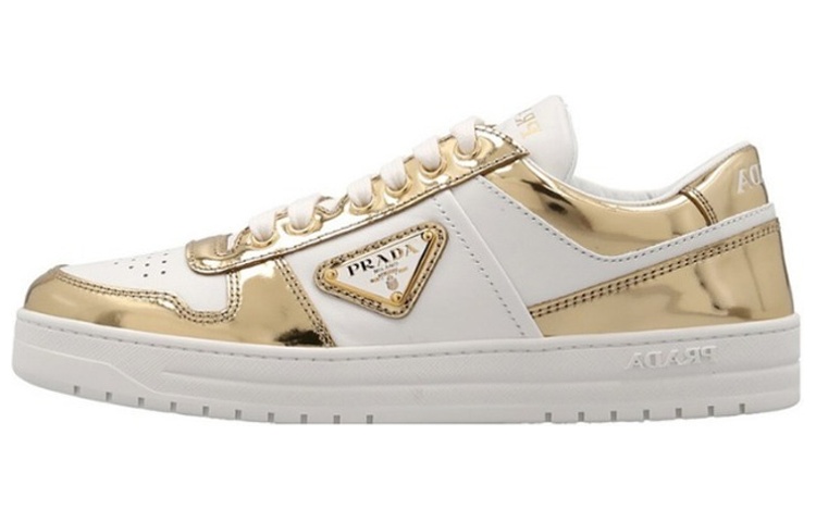 Buy (W) Prada 范思哲市区皮革运动鞋 '白金' 1E792M_3LMG_F056X_F_030