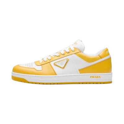 (W) Prada Downtown Leather Sneakers 'White Sun'