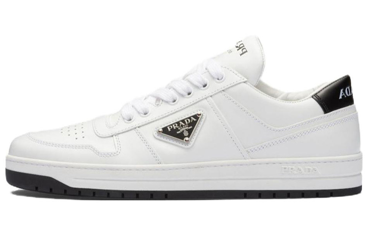 (W) Prada Downtown Low 'White Calfskin Leather'