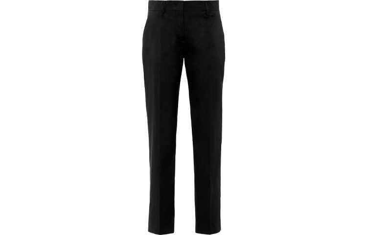 Order (Women) PRADA Elastic Waist Cropped Casual Pants Black P2469S111F62-F0002