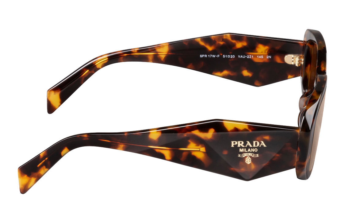 (Women) PRADA Elegant Brown Irregular Frame  Sunglasses SPR17W_EVAU_F02Z1_C_A051 圖 4