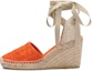 Buy (Women) Prada Embroidered Logo Wedge High Heels 'Orange' 1IZ045_376_F0049_F_090