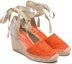 Order (Women) Prada Embroidered Logo Wedge High Heels 'Orange' 1IZ045_376_F0049_F_090