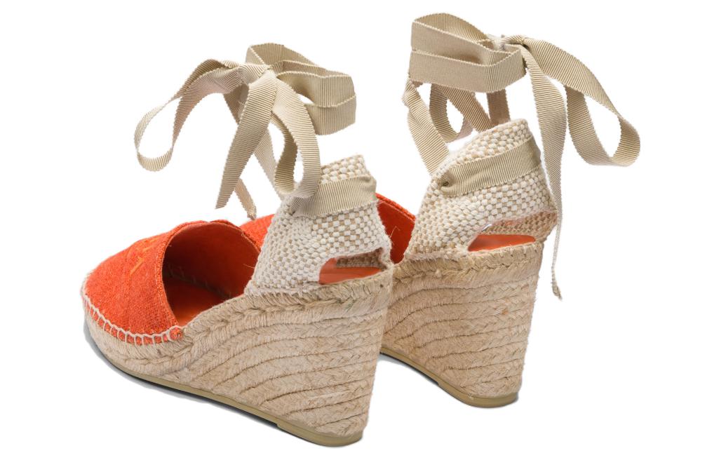 Shop (W) Prada Tacchi Alti Zeppa Logo Ricamato ''Arancione'' 1IZ045_376_F0049_F_090