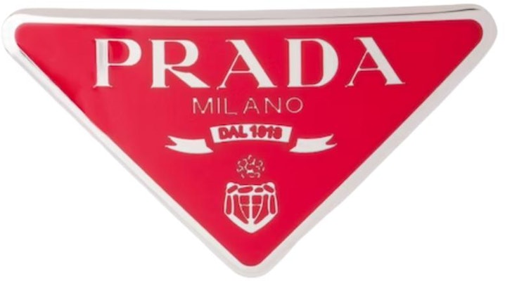 (W) 프라다 에나멜 삼각 헤어클립 레드 여성용. 1IF050_2BA6_F068Z Order (W) 프라다 에나멜 삼각 헤어클립 레드 여성용. 1IF050_2BA6_F068Z