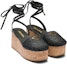 Order (W) Prada Fabric Buckle Round Toe Wedge 'Sandal Fesyen Hitam' 1XZ760_70N_F0002_F_075