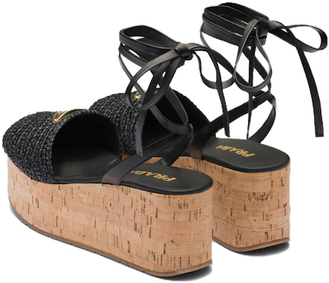 (Women) Prada Fabric Buckle Round Toe Wedge 'Fashion Sandal Black' 1XZ760_70N_F0002_F_075 Shop (Women) Prada Fabric Buckle Round Toe Wedge 'Fashion Sandal Black' 1XZ760_70N_F0002_F_075