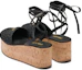 Shop (Women) Prada Fabric Buckle Round Toe Wedge 'Fashion Sandal Black' 1XZ760_70N_F0002_F_075