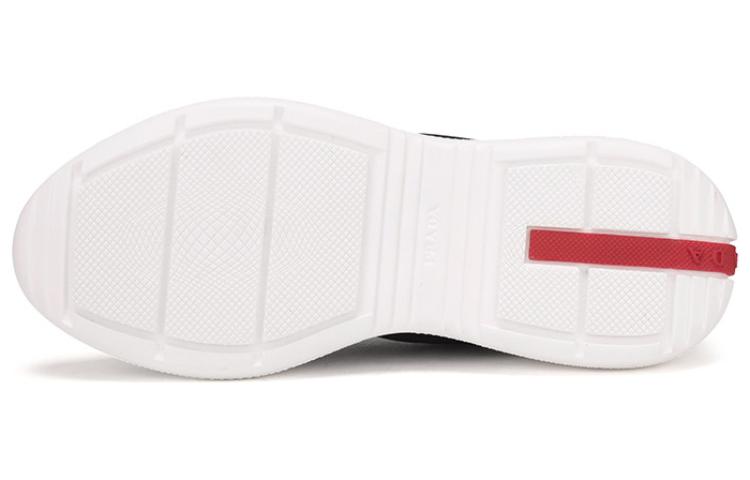 (W) Prada Fabric Fashion Sneakers 'Black White' 圖 6