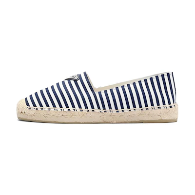 (W) Prada Fabric Flats 'Blue White'