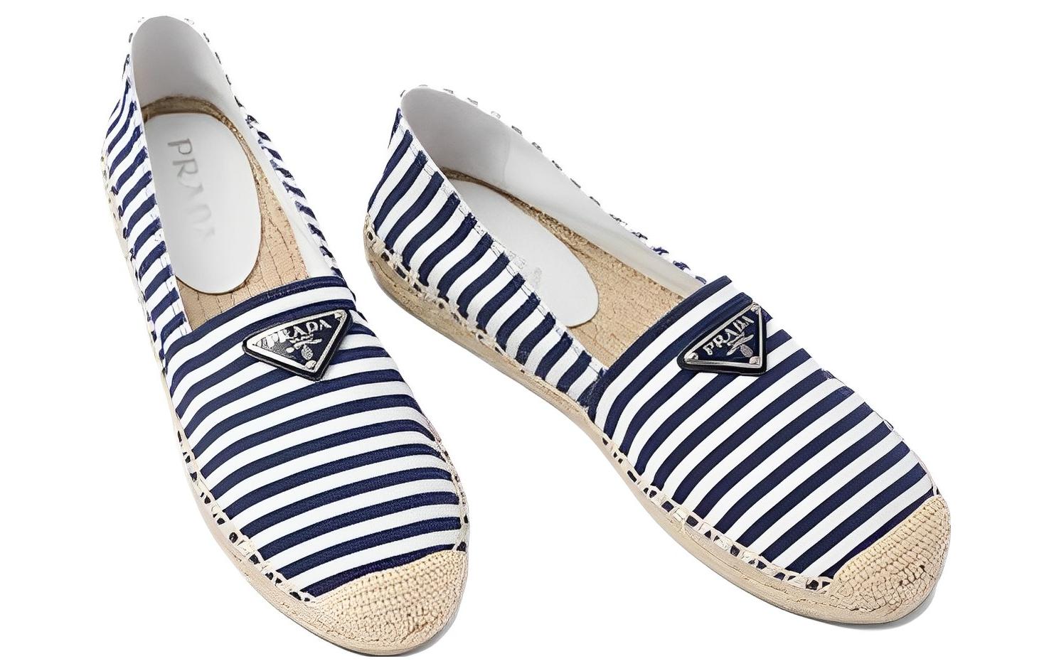 (W) Prada Fabric Flats 'Blue White' 圖 3