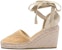 (Women) Prada Fabric Lace-Up Round Toe Fashion 'Wedge High Heel 9cm Light Brown' 1IZ045_376_F0ESE_F_090