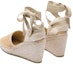 Shop (Women) Prada Fabric Lace-Up Round Toe Fashion 'Wedge High Heel 9cm Light Brown' 1IZ045_376_F0ESE_F_090