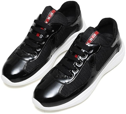 (W) 普拉达黑色时尚帆布皮革运动鞋 3E6420_ASZ_F0967_F_A025 Lookbook (W) 普拉达黑色时尚帆布皮革运动鞋 3E6420_ASZ_F0967_F_A025