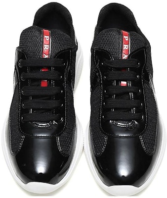 (W) 普拉达黑色时尚帆布皮革运动鞋 3E6420_ASZ_F0967_F_A025 Shop (W) 普拉达黑色时尚帆布皮革运动鞋 3E6420_ASZ_F0967_F_A025