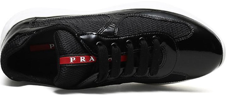 (W) 普拉达黑色时尚帆布皮革运动鞋 3E6420_ASZ_F0967_F_A025 Purchase (W) 普拉达黑色时尚帆布皮革运动鞋 3E6420_ASZ_F0967_F_A025