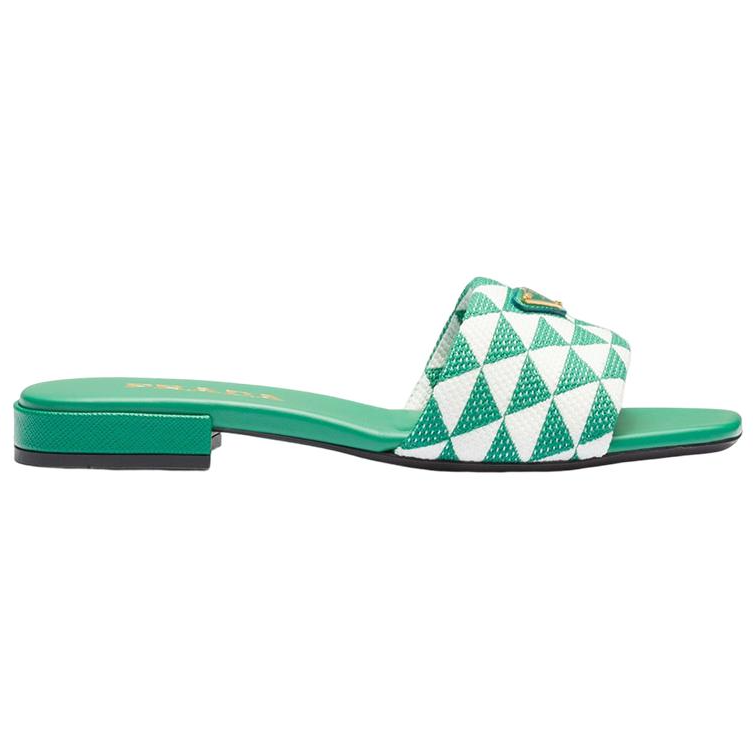 (W) Prada Fabric Logo Slide 'Green Fashion' 圖 2