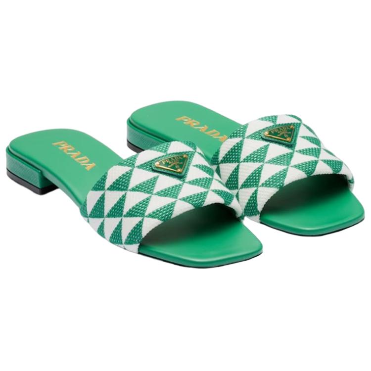 (W) Prada Fabric Logo Slide 'Green Fashion' 圖 3