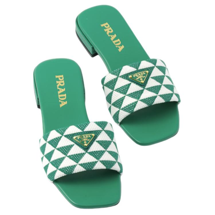 (W) Prada Fabric Logo Slide 'Green Fashion' 圖 4