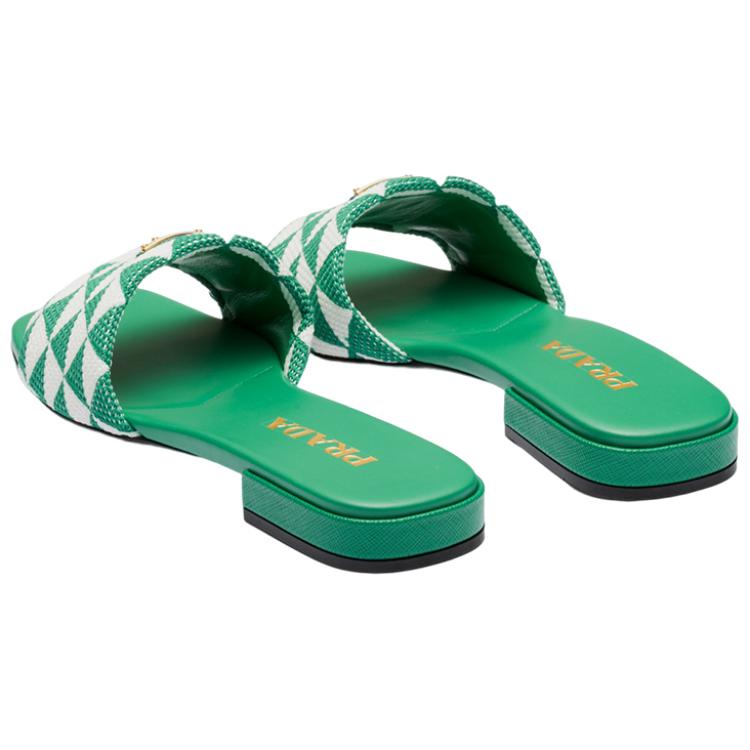 (W) Prada Fabric Logo Slide 'Green Fashion' 圖 5
