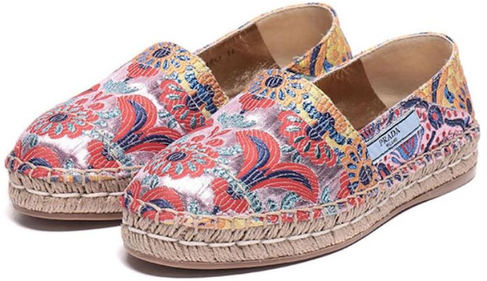 (Women) Prada Fabric Print Espadrille Flats 'Color-Block' 1S346I_2I2_F0566_F_020 Lookbook (Women) Prada Fabric Print Espadrille Flats 'Color-Block' 1S346I_2I2_F0566_F_020