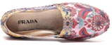 Purchase (W) Prada Kain Cetak Kasut Rata Espadril 'Warna-Block' 1S346I_2I2_F0566_F_020