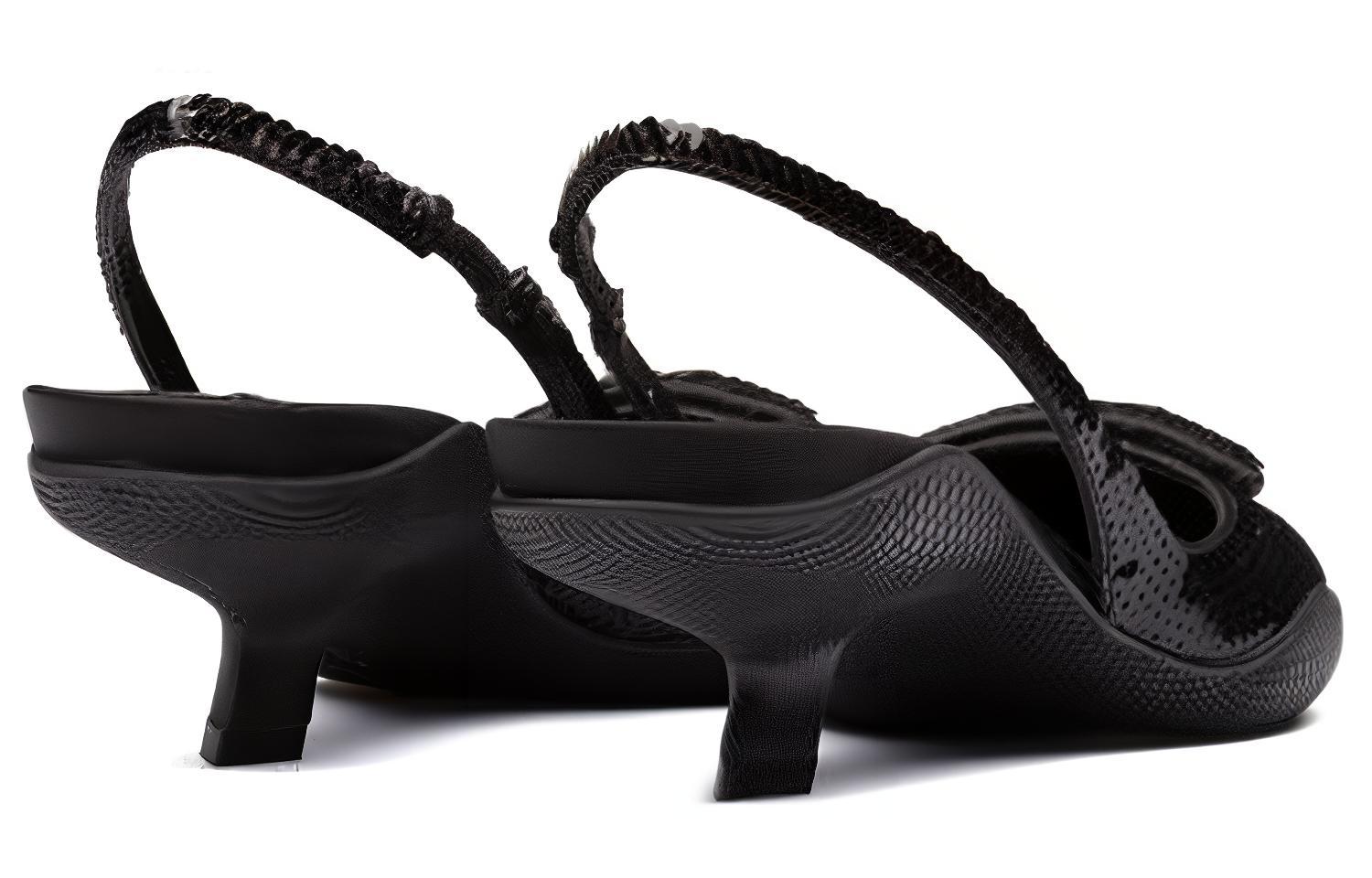 (W) Prada Fabric Sandals with Sequins 'Black Fashion' 圖 5