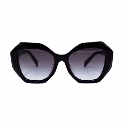 (Women) PRADA Fashion Geometric Design Holiday Sunglasses Black for Women SPR16W-F 1AB-5D1