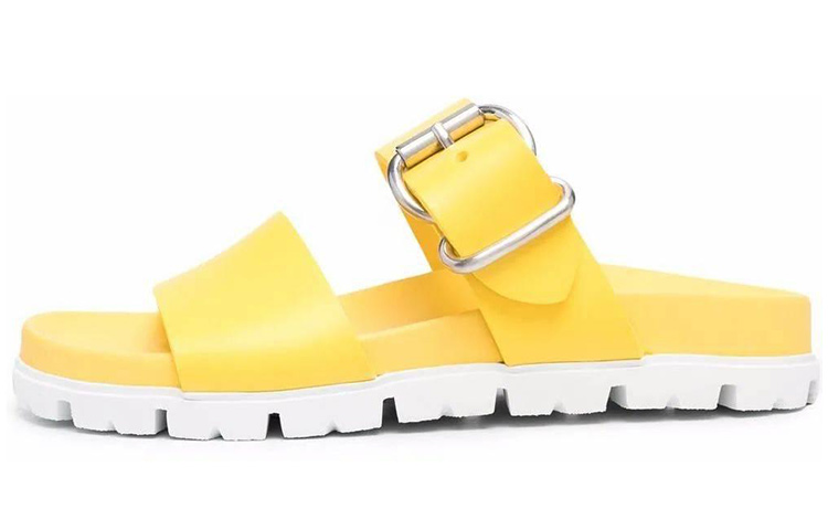 (W) Prada Fashion Rubber Slide 'Yellow'